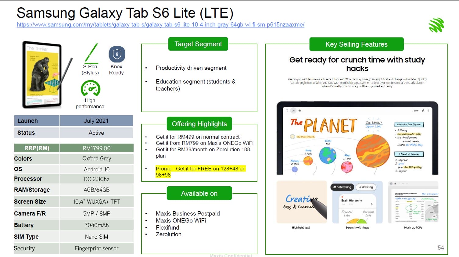 Samsung Galaxy Tab S6 Lite