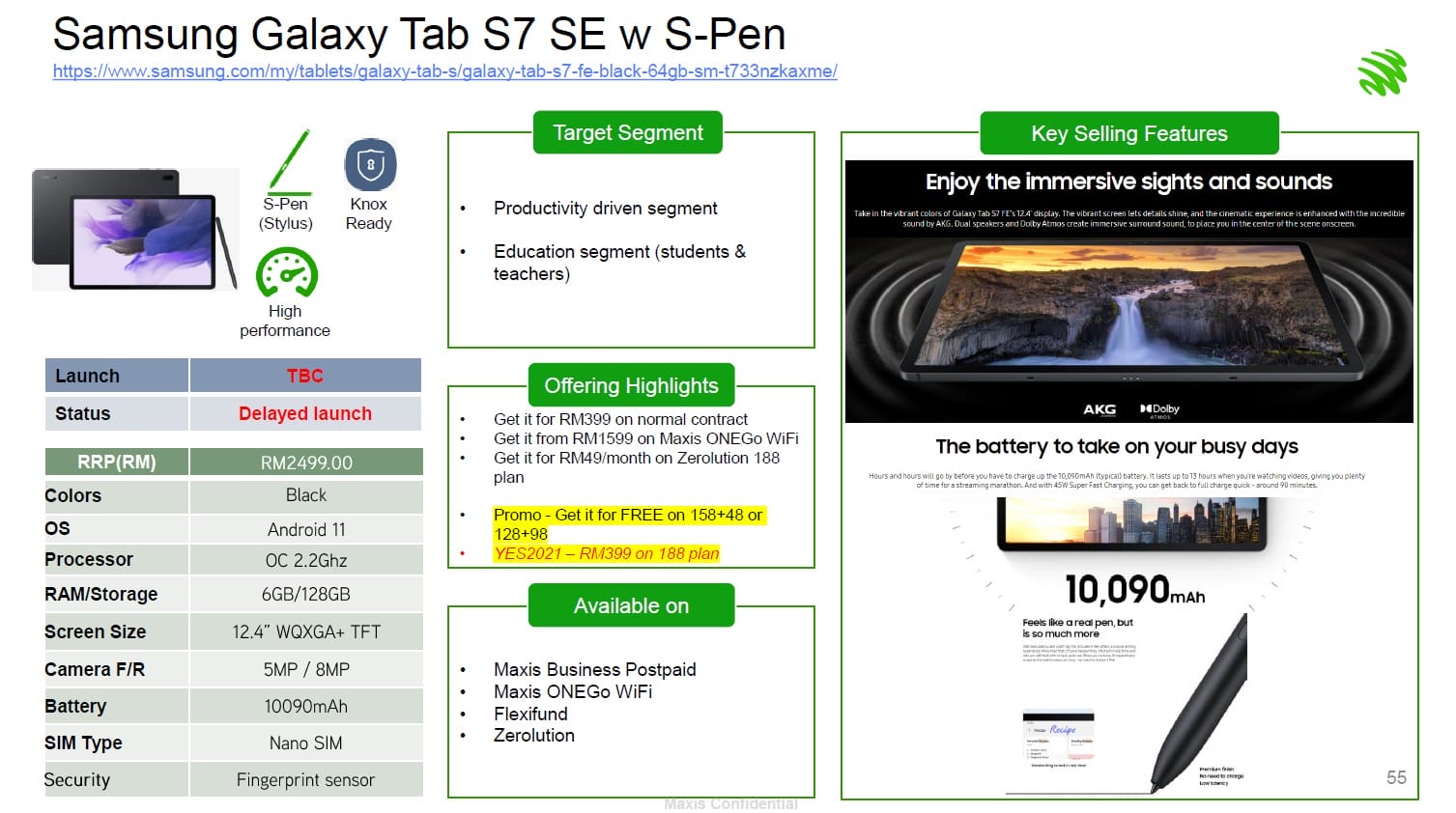 Samsung Galaxy Tab S7 SE